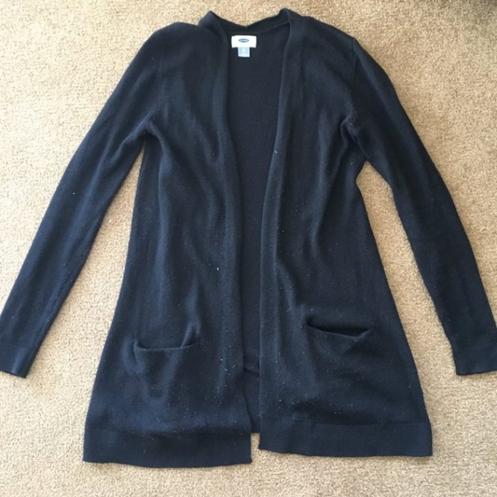 Black cardigan